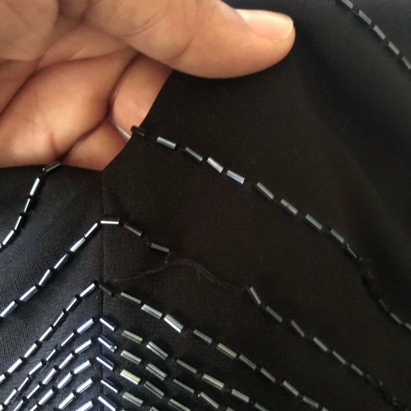 De Laru front split full length halter dress. - Picture 5 of 7